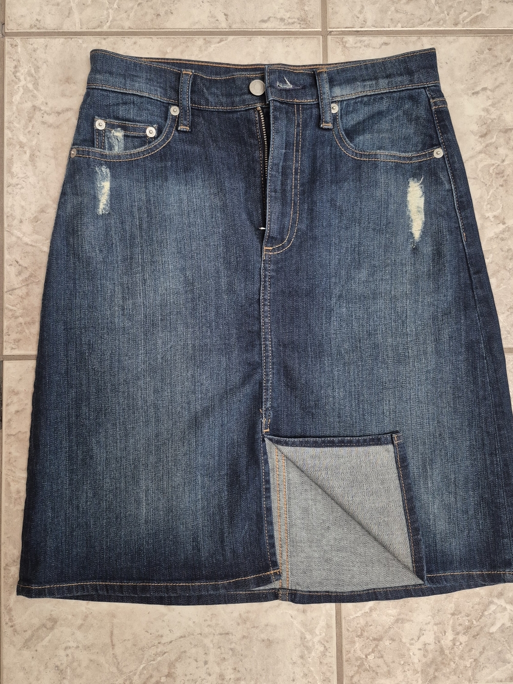 GAP Blue Denim Pencil Skirt size small